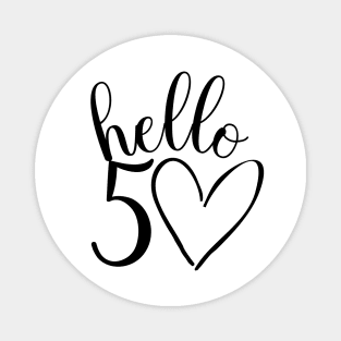 50th birthday design for her Magnet